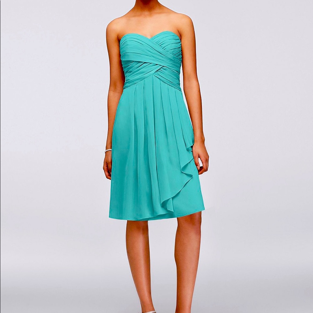 Strapless bridesmaid dress